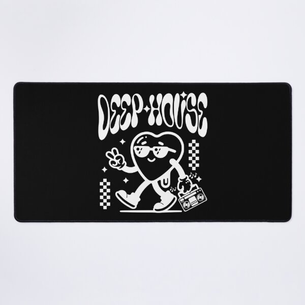 Item preview, DEEP HOUSE - Heart Boombox Guy (White) designed and sold by Discothreadz.