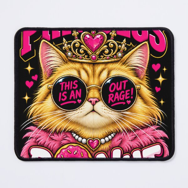 Item preview, Sassy Cat Princess Donut Funny Graphic Tee designed and sold by Feral Feline.