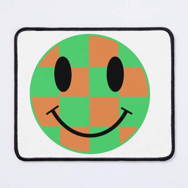 Item preview, Green and Orange Smiley designed and sold by Medusa's Revenge Art.