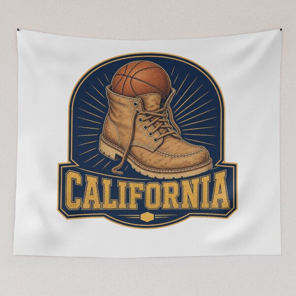 Item preview, California Basketball Work Boot designed and sold by freshwear design.