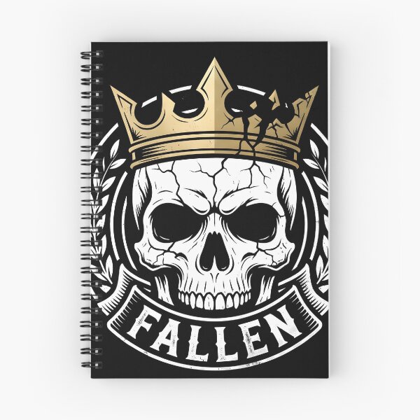 Item preview, Cracked Skull Wearing Broken Gold Crown with Fallen Banner designed and sold by MisteryDesigner.
