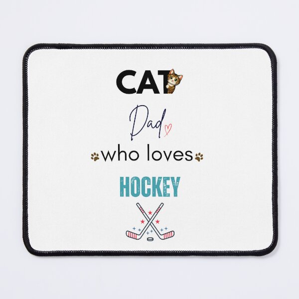 Item preview, Cat Dad Who Loves Hockey designed and sold by PawFitt.