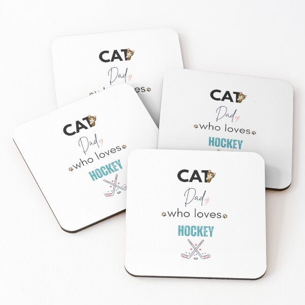 Item preview, Cat Dad Who Loves Hockey designed and sold by PawFitt.
