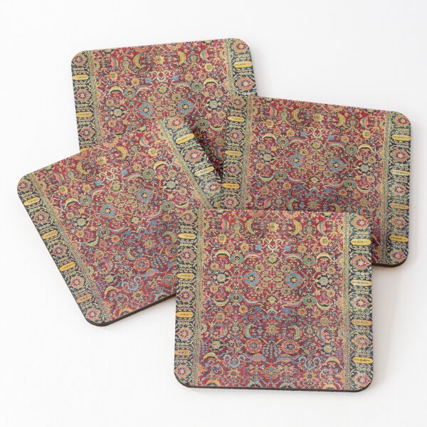 Item preview, Safavid Isfahan Persian Carpet Print designed and sold by Vicky Brago-Mitchell®.