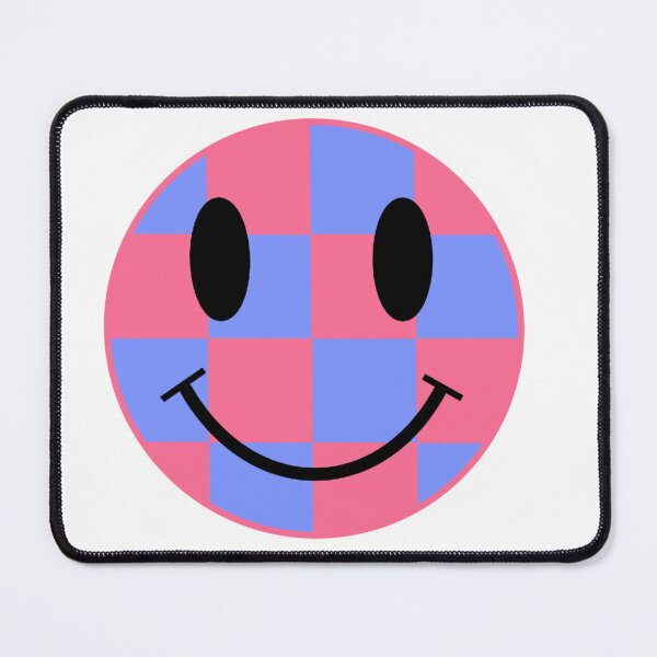 Item preview, Pink and Periwinkle Smiley designed and sold by Medusa's Revenge Art.