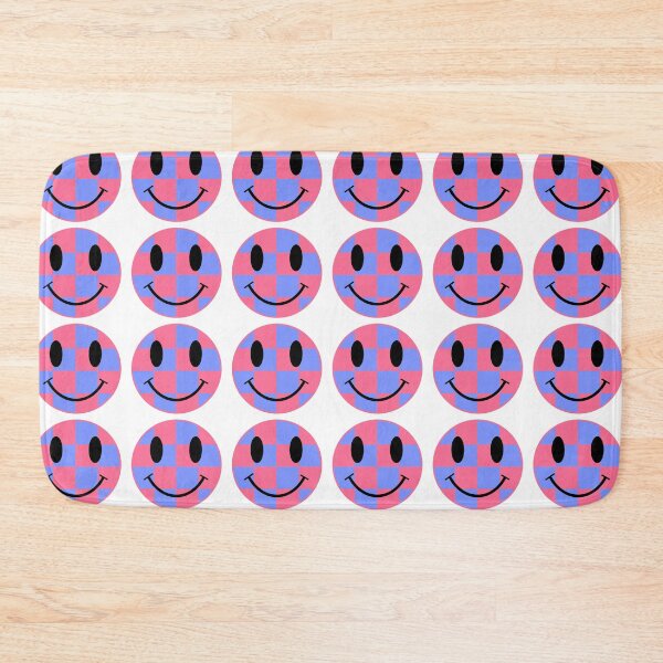 Item preview, Pink and Periwinkle Smiley designed and sold by Medusa's Revenge Art.