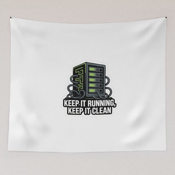Item preview, Keep It Running Minimalist Tech Quote designed and sold by NiftyWrx.