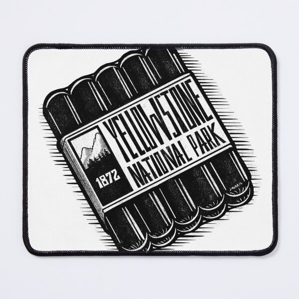 Item preview, Hot Dog Label of Yellowstone National Park designed and sold by John Morris Illustration.