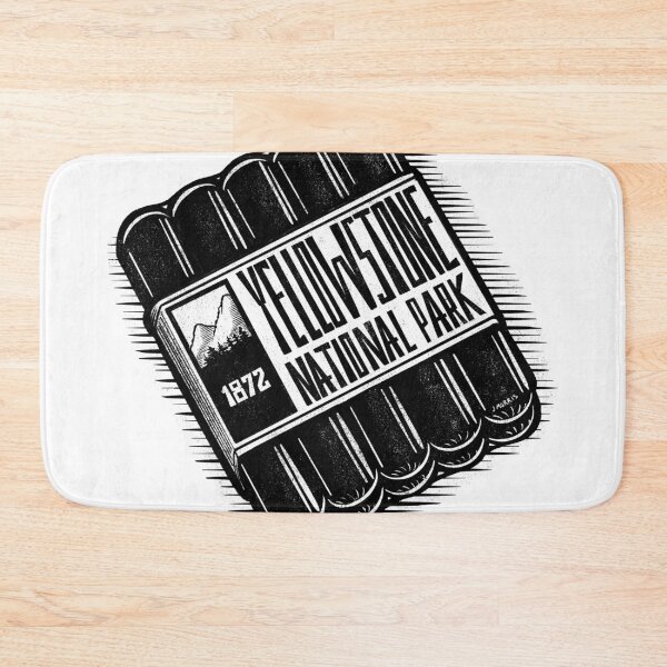 Item preview, Hot Dog Label of Yellowstone National Park designed and sold by John Morris Illustration.