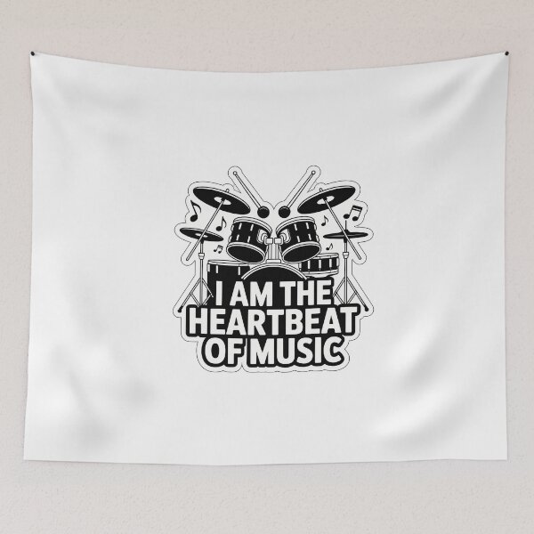 Item preview, I Am The Heartbeat Of Music designed and sold by NiftyWrx.