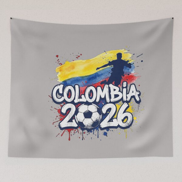 Item preview, Colombia COL 26 Fan Paint Splash Colombian Flag Graffiti Art designed and sold by GreggRoss.
