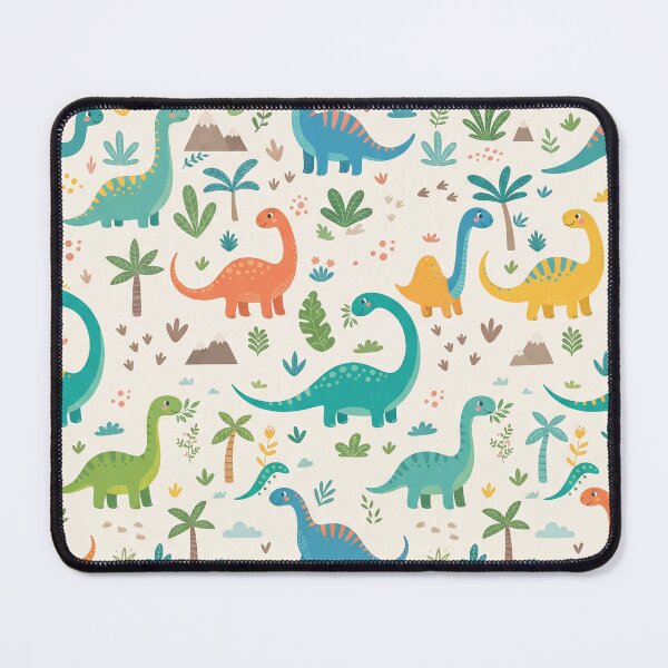 Item preview, Cute Colorful Dinosaurs Seamless Pattern - Little Dino Lovers by MNS designed and sold by ashenlocs.