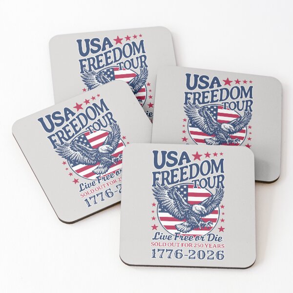 Item preview, Patriotic T Shirt - Freedom Tour - Live Free or Die - 250 years designed and sold by krewyork.