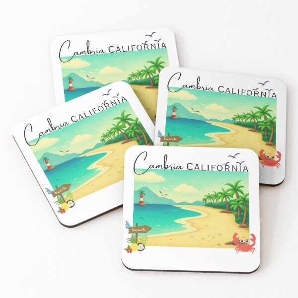 Item preview, Cambria California Beach Sunset Lighthouse Palm Trees designed and sold by DonnaRaine.