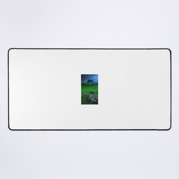 Item preview, Lush Green Rolling Hills and Mossy Rocks Twilight Landscape designed and sold by BigD shop.
