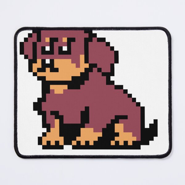 Item preview, Retro Pixel Art Dog Character with Mustache and Glasses designed and sold by SALAHARTICT1.