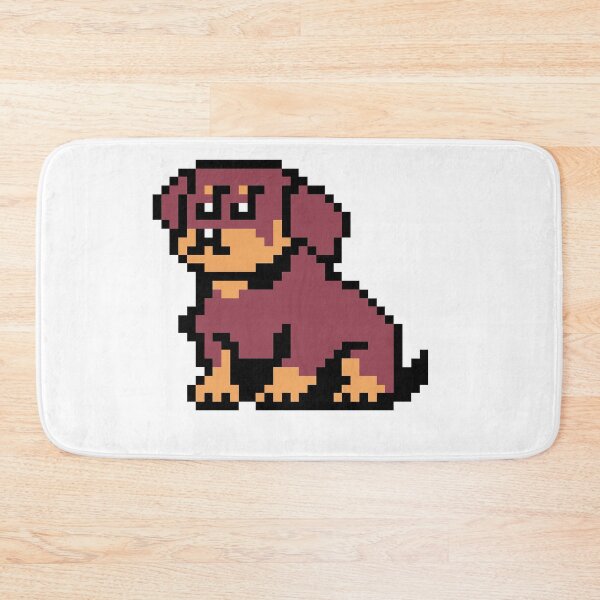 Item preview, Retro Pixel Art Dog Character with Mustache and Glasses designed and sold by SALAHARTICT1.