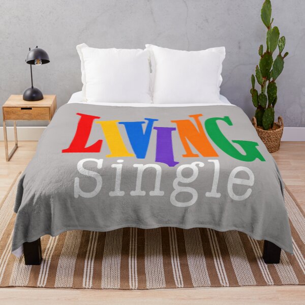 Item preview, Colorful Single Life Bold Retro Typography Statement designed and sold by GreggRoss.