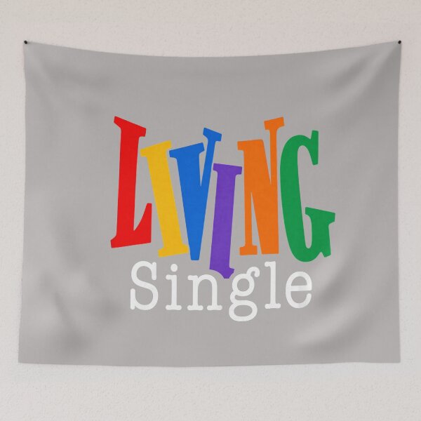Item preview, Colorful Single Life Bold Retro Typography Statement designed and sold by GreggRoss.