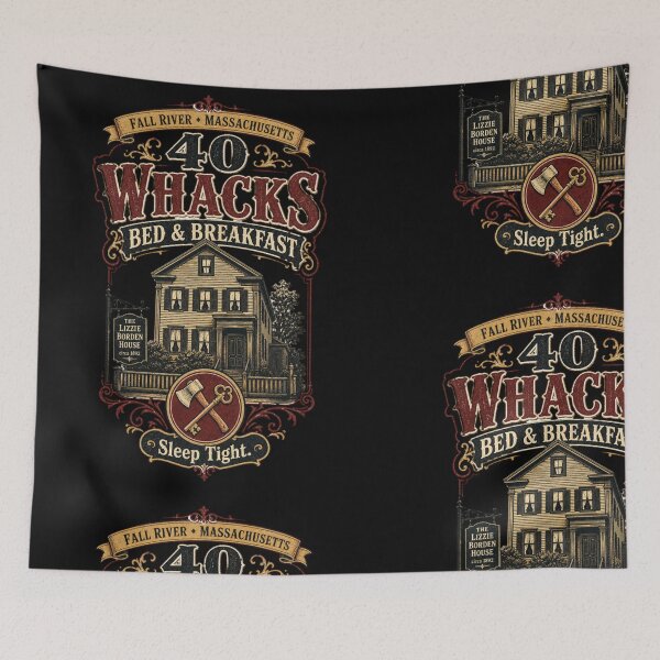 Item preview, 40 Whacks Bed & Breakfast – Lizzie Borden House Funny Dark Humor designed and sold by HROC.