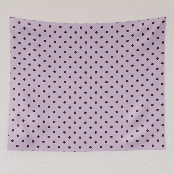 Item preview, Dark Burgundy and Lilac Polka Dots | Retro Deep Burgundy and Pastel Lilac Dots | Vintage Burgundy and Lilac Dots Pattern | Preppy Lilac and Burgundy Polka Dots Seamless Pattern designed and sold by VivaFy.
