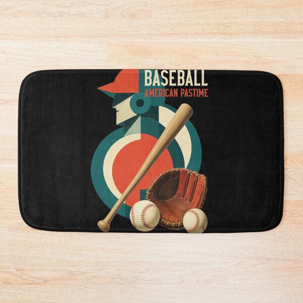Item preview, Geometric Baseball Player Abstract Vintage Art designed and sold by Eowcat.