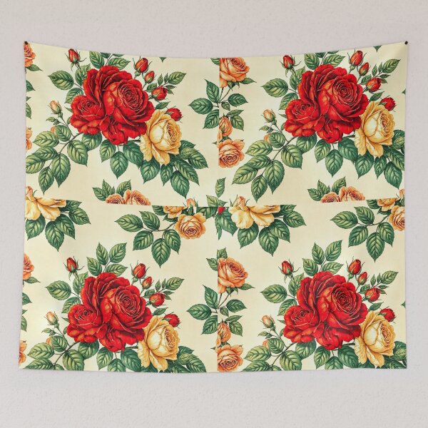 Item preview, Red Spring Flower Pattern designed and sold by The Empire Of Digital Art..