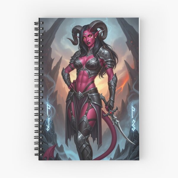 Item preview, Tiefling with Dagger Fantasy Image designed and sold by Prestons Corner.