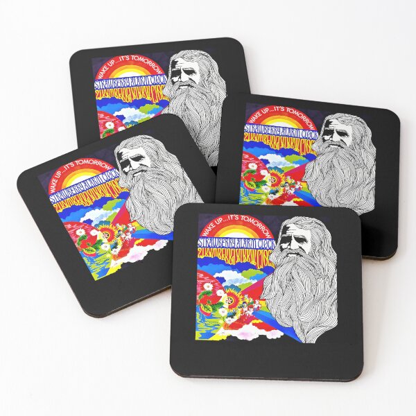Item preview, Psychedelic Sunburst Landscape Illustration With Bearded Man designed and sold by Houcem1.