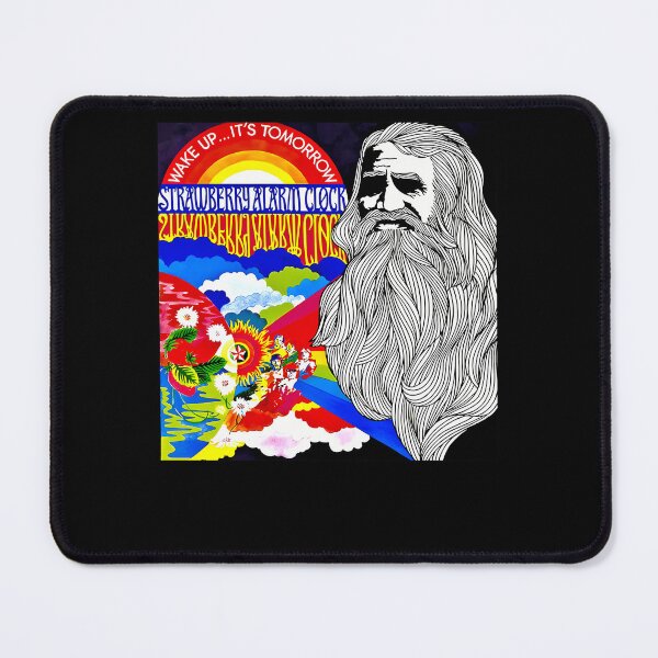 Item preview, Psychedelic Sunburst Landscape Illustration With Bearded Man designed and sold by Houcem1.