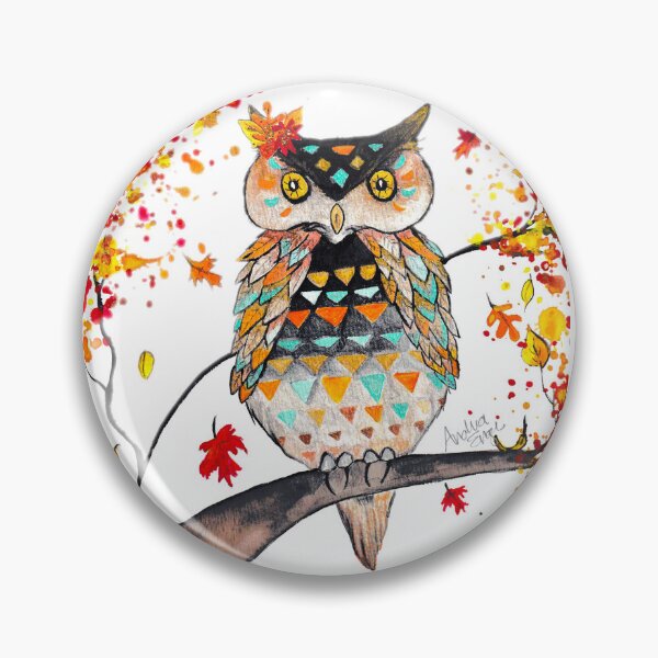Item preview, Fall Hootie designed and sold by Blue Fly Art.