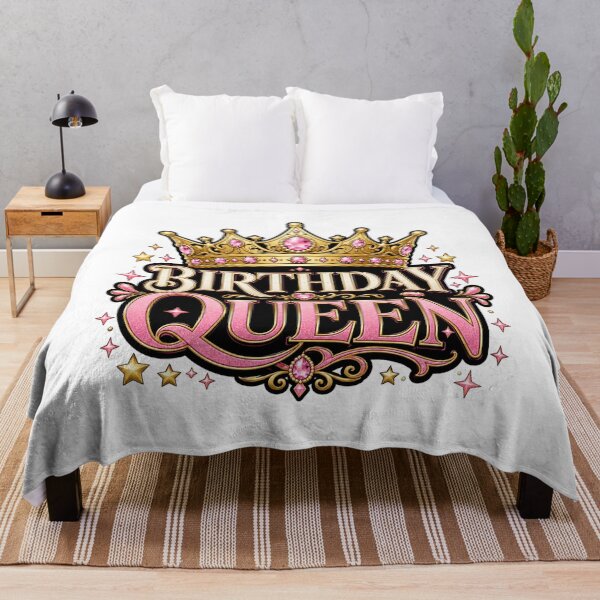 Item preview, Glamorous Pink Birthday Queen Crown designed and sold by donndostudio.