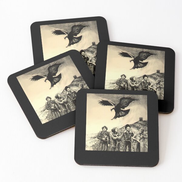 Item preview, Eagle Soaring Over Four Men Walking In Field designed and sold by Houcem1.