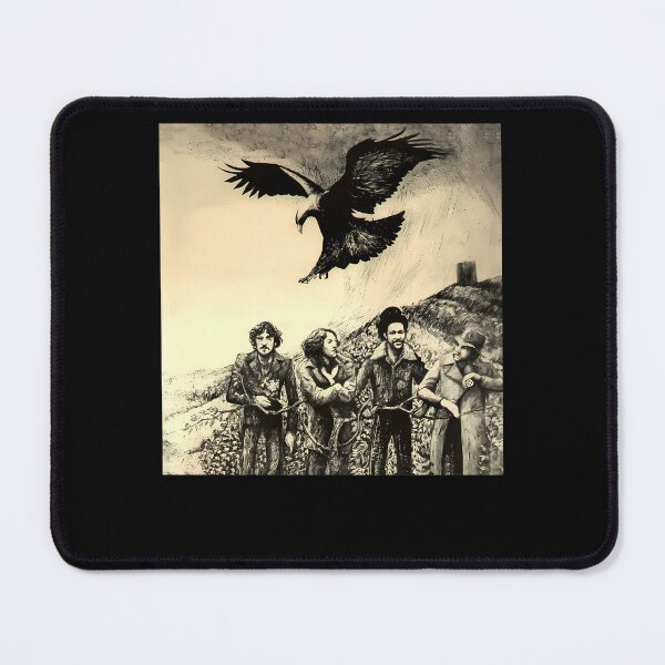 Item preview, Eagle Soaring Over Four Men Walking In Field designed and sold by Houcem1.