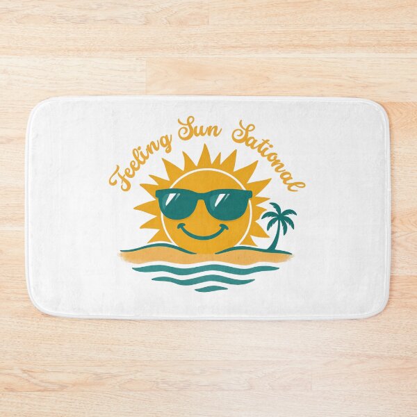 Item preview, “Feeling Sun-Sational” Quote: Cute Summer Sun With Sunglasses  designed and sold by MKTreasures.