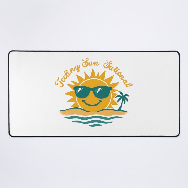 Item preview, “Feeling Sun-Sational” Quote: Cute Summer Sun With Sunglasses designed and sold by MKTreasures.