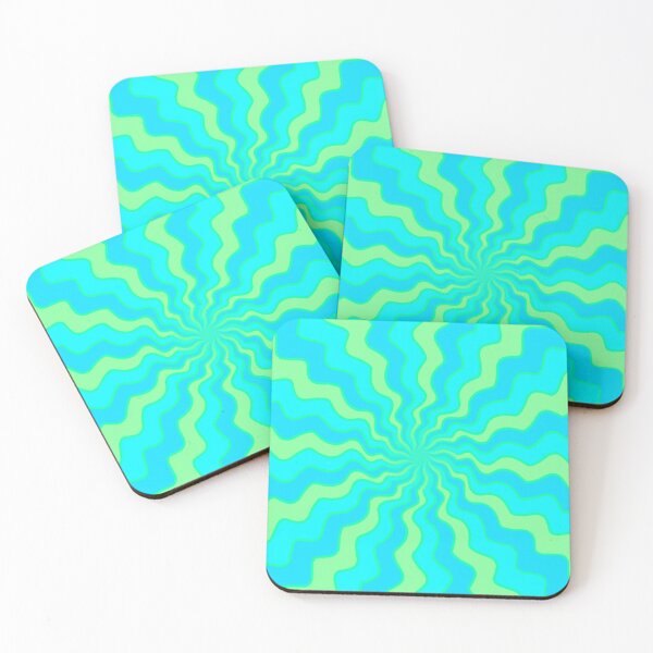 Item preview, Teal trippy zigzag  designed and sold by Artistkhg.
