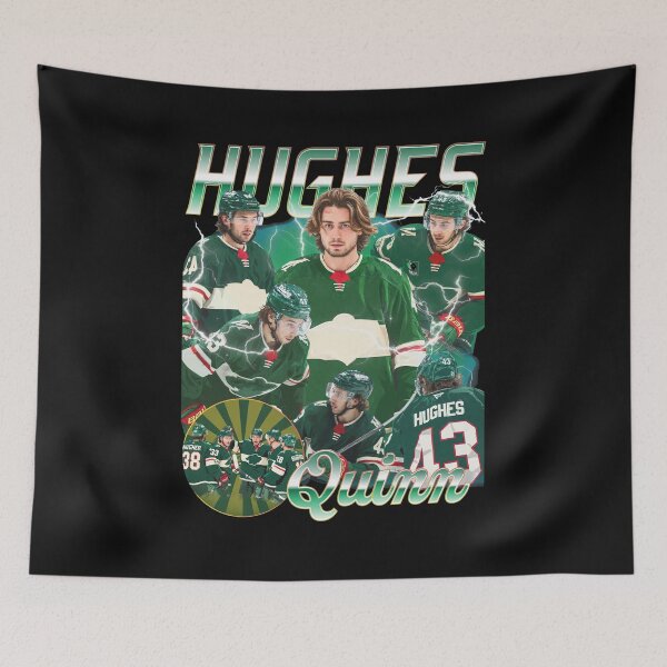 Item preview, Quinn Hughes Vintage 90s Style Hockey  designed and sold by ChemiCrocheting.