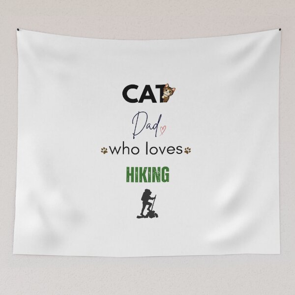 Item preview, Cat Dad Who Loves Hiking designed and sold by PawFitt.