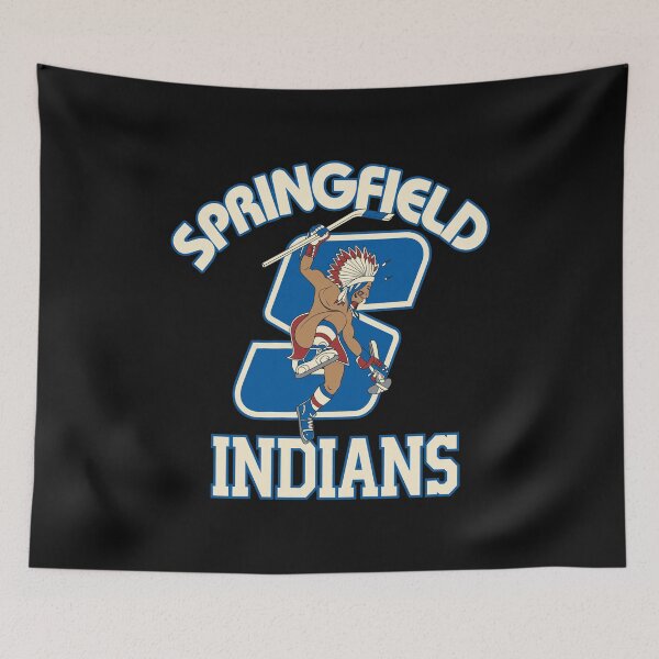 Item preview, Vintage Springfield Indians Retro Hockey Logo designed and sold by ChemiCrocheting.