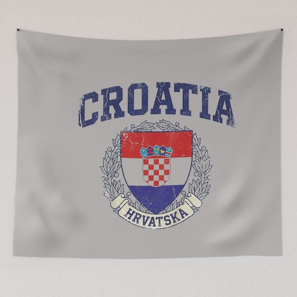 Item preview, Croatia Hrvatska Flag Zagreb Croatian Jersey Retro_2 designed and sold by GreggRoss.