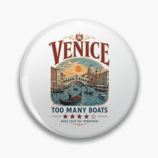 Item preview, Venice Too Many Boats Funny Travel Design – Roads Could Use Improvement designed and sold by HROC.