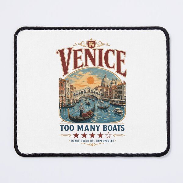 Item preview, Venice Too Many Boats Funny Travel Design – Roads Could Use Improvement designed and sold by HROC.