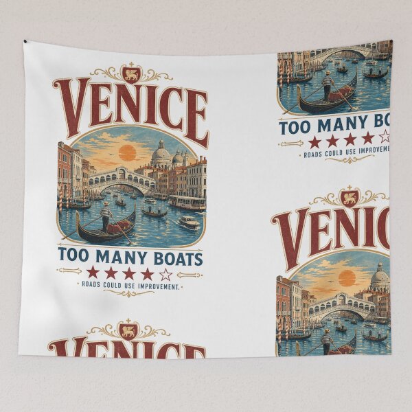 Item preview, Venice Too Many Boats Funny Travel Design – Roads Could Use Improvement designed and sold by HROC.