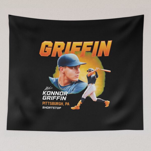 Item preview, Konnor Griffin Pittsburgh Baseball Retro Style designed and sold by ChemiCrocheting.