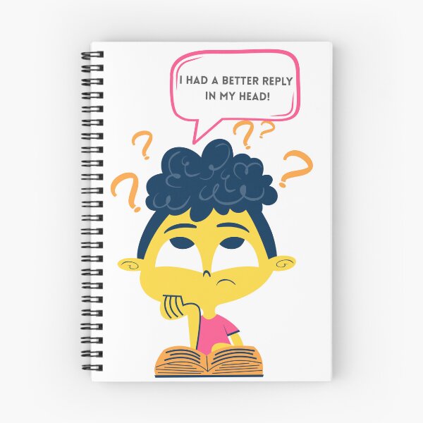 Item preview, I Had a Better Reply in My Head – Funny Introvert Overthinking Quote designed and sold by Spicey Sprinkle.