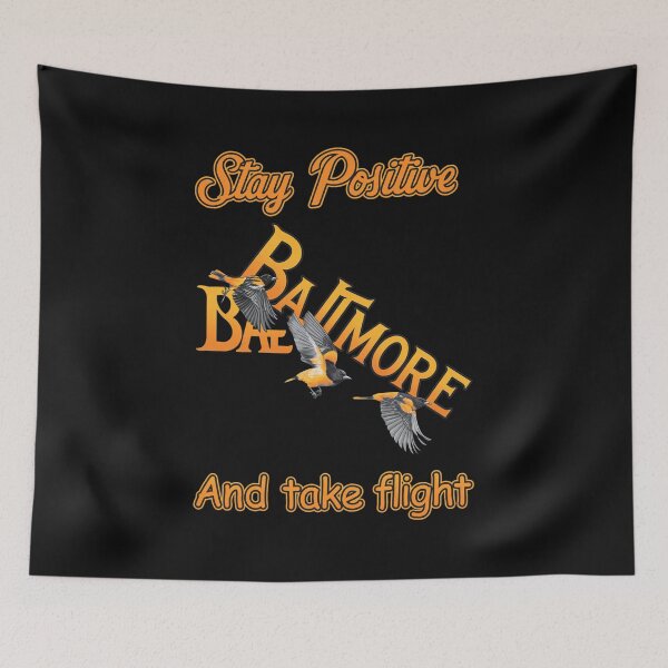 Item preview, Stay Positive Baltimore Take Flight Bird designed and sold by ChemiCrocheting.