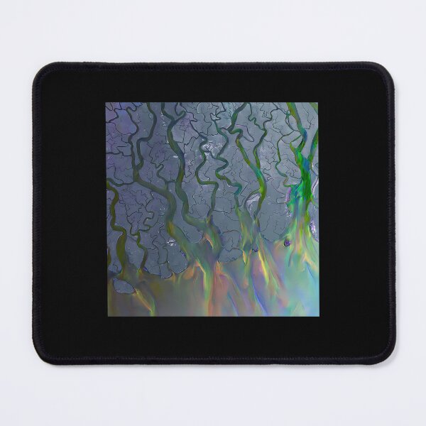 Item preview, Aerial Delta River Map Colorful designed and sold by lacnghia9645f.
