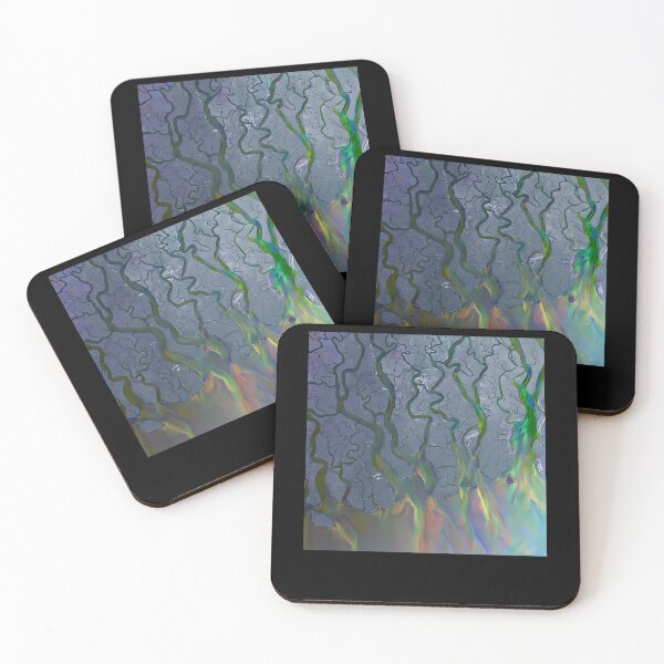 Item preview, Aerial Delta River Map Colorful designed and sold by lacnghia9645f.
