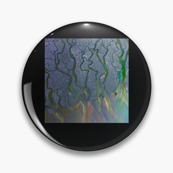 Item preview, Aerial Delta River Map Colorful designed and sold by lacnghia9645f.